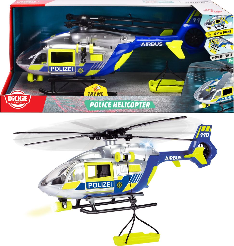 Dickie Spielfahrzeug Helikopter Go Real / SOS Police Produktbild 