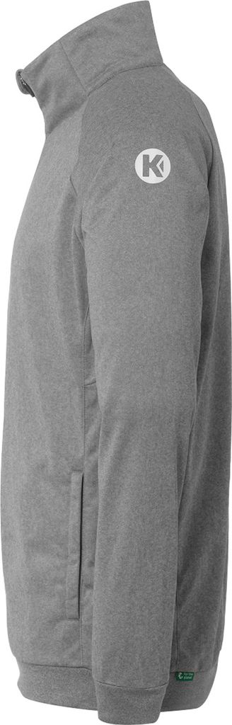 Kempa Ambition 28 Poly Jacke - dark grau melange/weiß, Größe:164