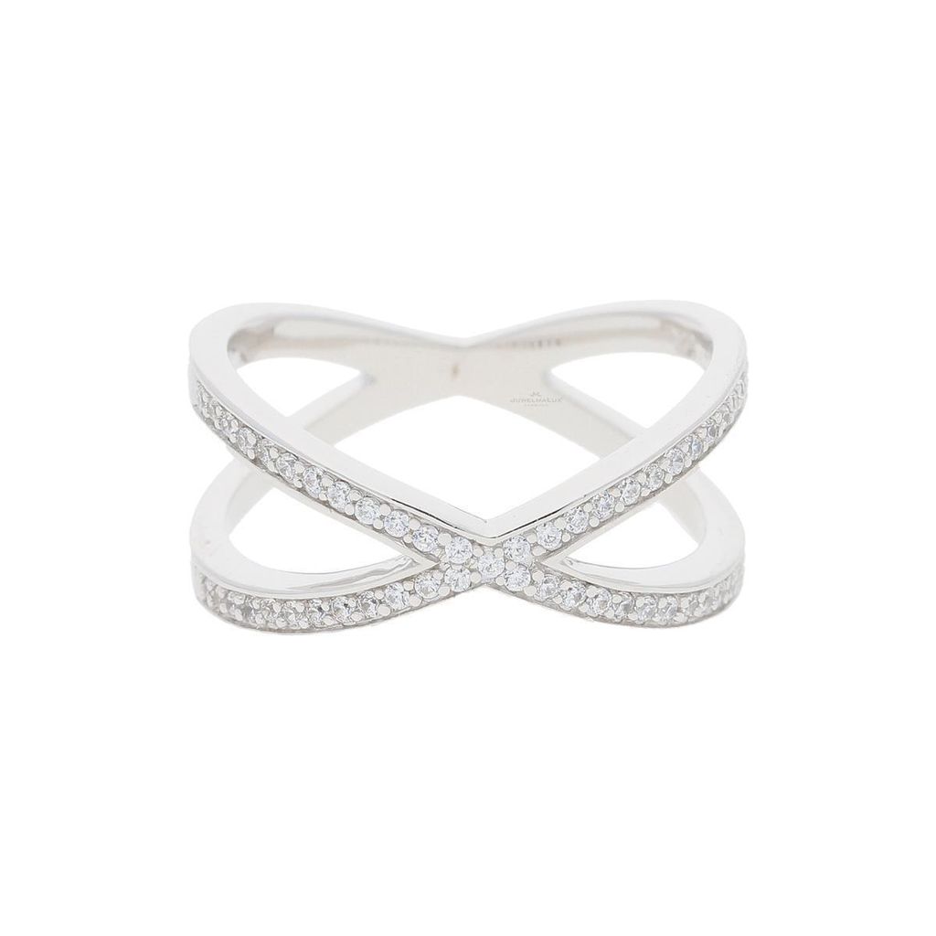 Ring Silber 925 Zirkonia breit JL10-07-2272 JuwelmaLux Größe 50