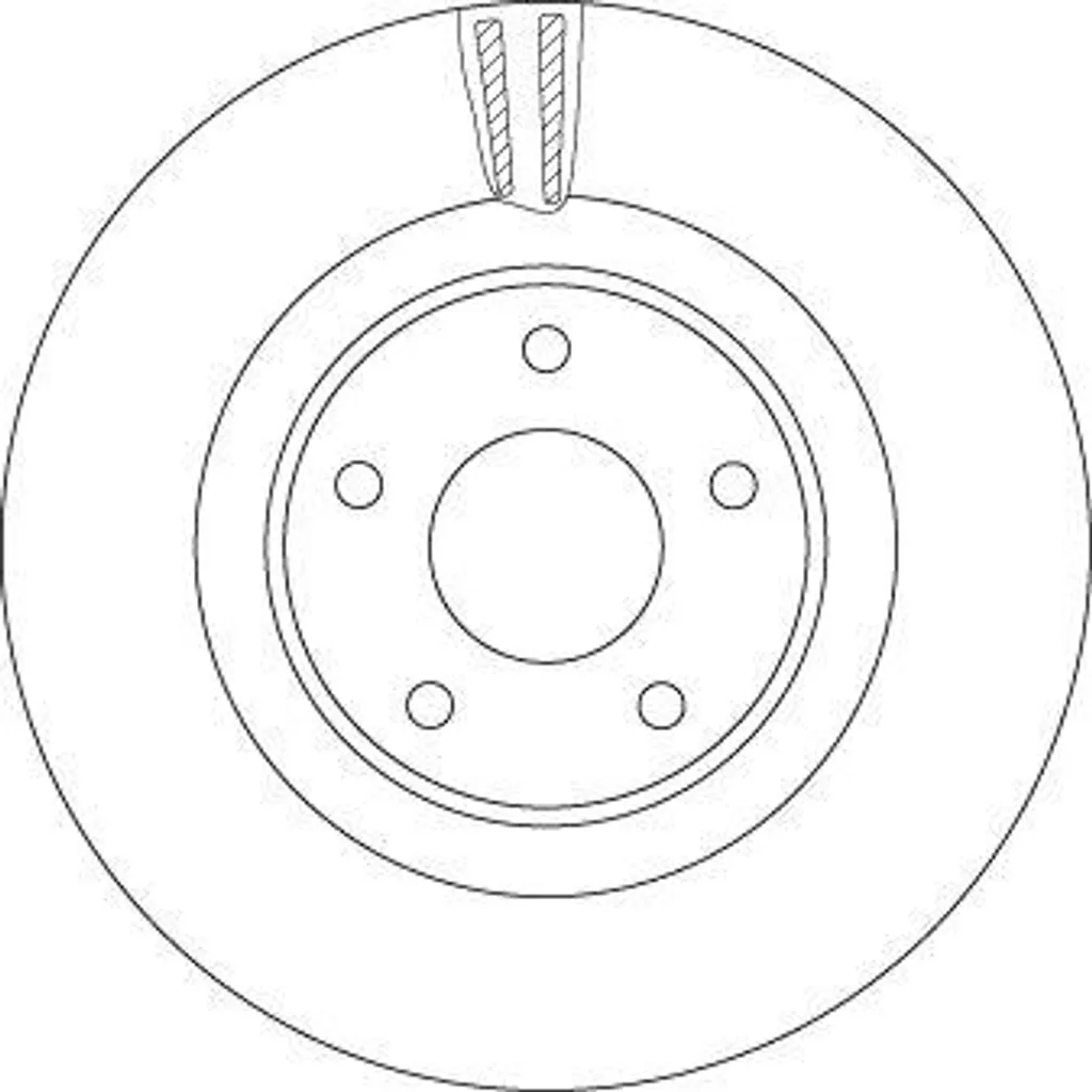 Disque de frein TRW DF6496S idéal pour l'entretien de Pathfinder R52