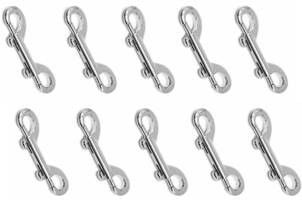 Karabinerhaken 10er Set mit 2 Ösen - Ösen ca. 10 mm Produktbild 