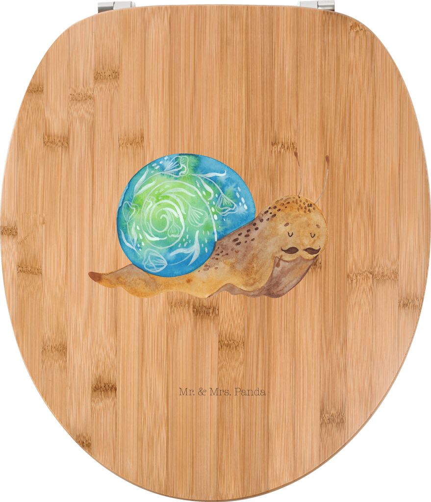 Mr. & Mrs. Panda Klobrille Schnecke Sir - Transparent - Geschenk, Motivation, Klodeckel, Lebenszeit, Weisheit, Schnecken, Lebensmut, WC Sitz, Gute ...