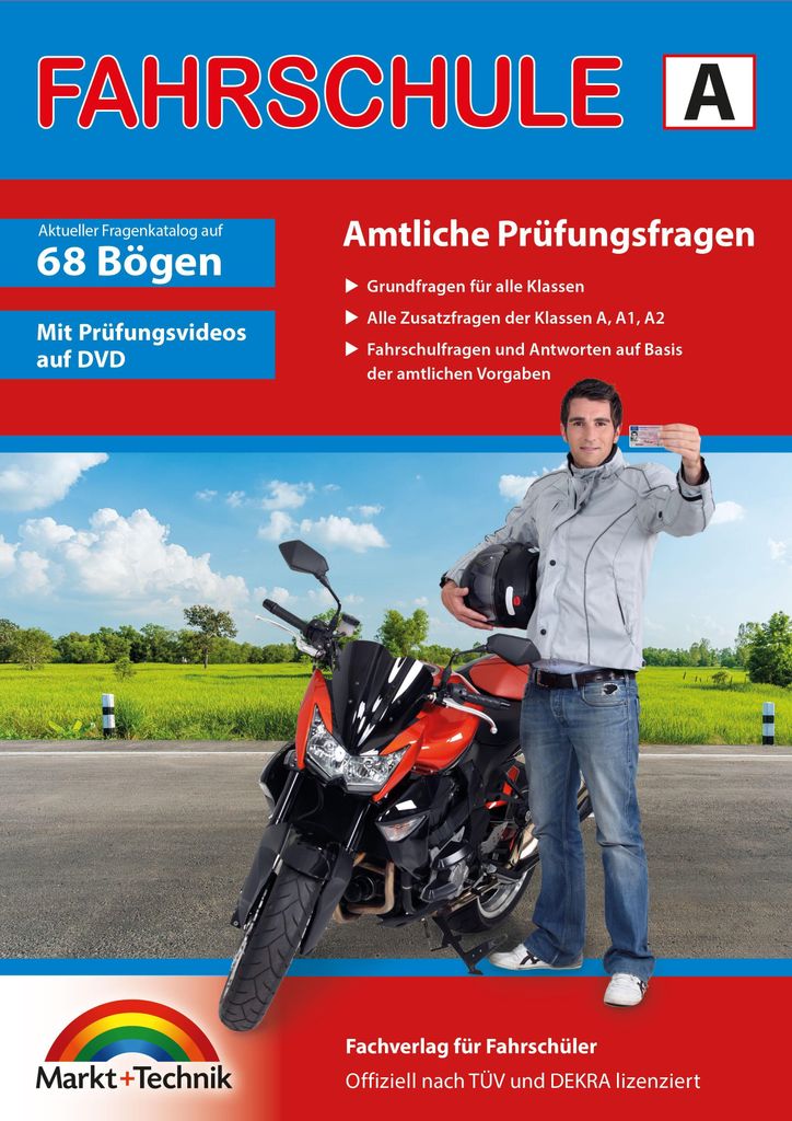 Führerschein Fragebogen Klasse A, A1, A2 - Motorrad Produktbild 