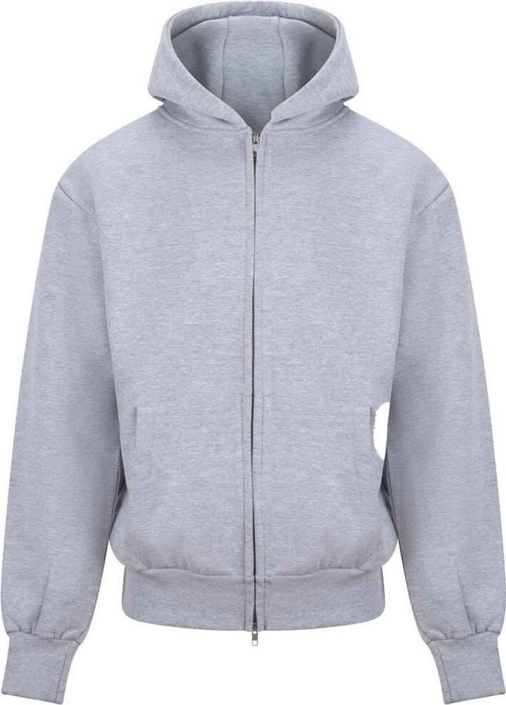 Awdis - "Signature" Hoodie mit durchgehendem Reißverschluss für Herren/Damen Uni PC7577 (3XL) (Grau meliert)