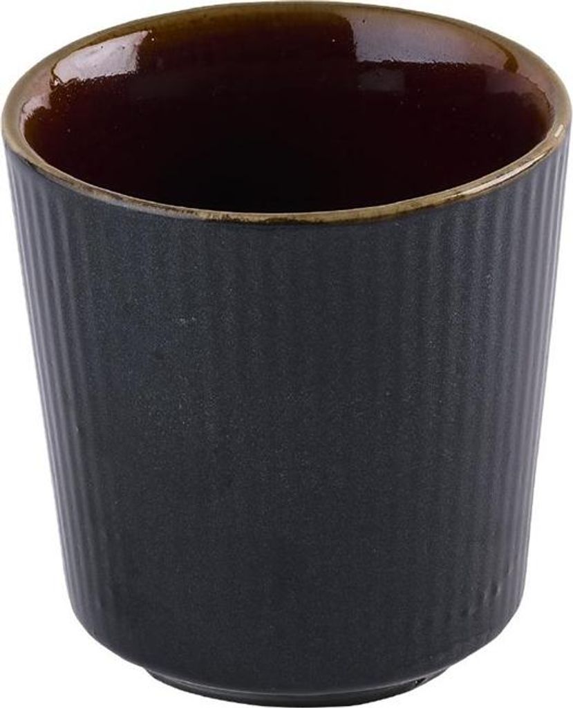 Churchill Tokyo, schwarze Tassen ohne Henkel, 295 ml, (12 Stück)