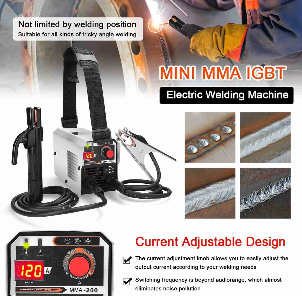Poste à souder MMA portable numérique - Machine de soudage avec LED