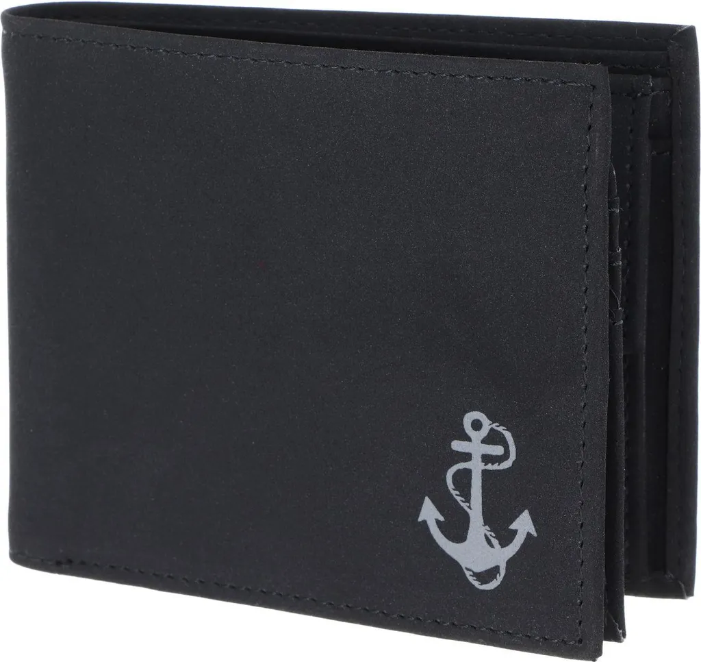 Oxmox Portafoglio New Cryptan RFID Protect Querscheinbörse Anchor