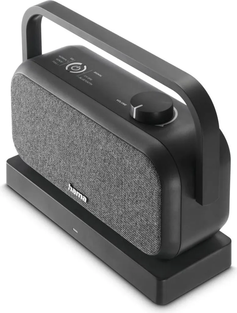 Enceinte TV Portable pour Malentendants avec Bluetooth et Dock de Recharge