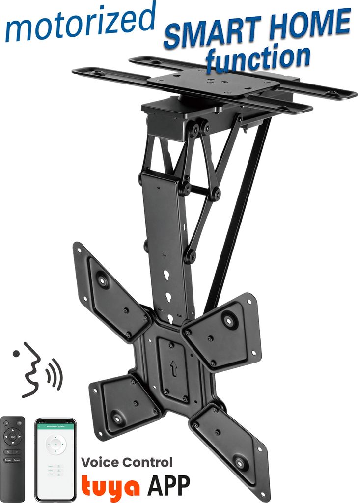 my wall HL 48 ML TV Deckenhalter klappbar motorisiert 23 - 65 Zoll Fernseher sprachgesteuert Smart H
