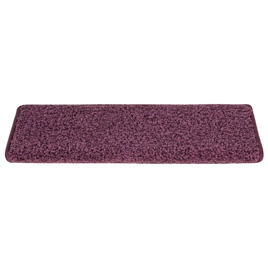Protégez vos marches avec ce lot de 15 tapis d'escalier violet 65x21 cm
