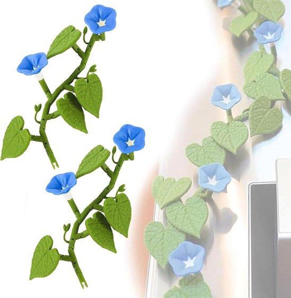 Magnetische Klimop-Planten mit beweglichen Stelen, 3D-Print-Koelkast-Magneten, leichte Küchen-Dekoration