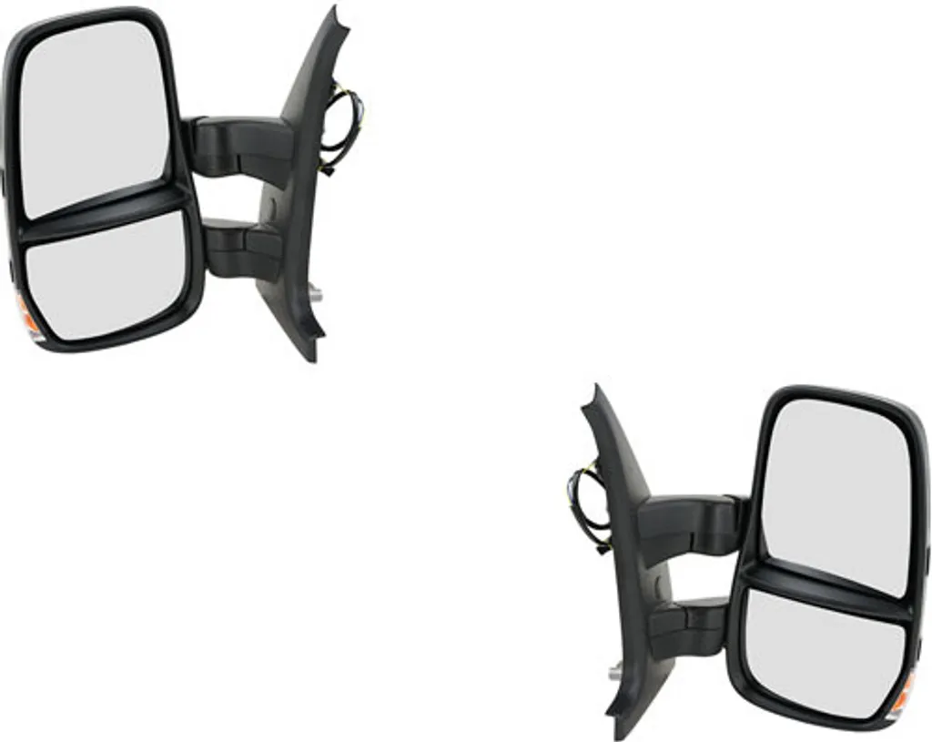 Paire de Rétroviseurs Extérieurs Noirs pour Iveco Daily III 2006-11