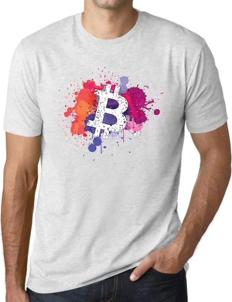 Herren Grafik T-Shirt Bitcoin Art Btc Hodl Crypto Traders Öko-Verantwortlich Vintage Jahrgang Kurzarm Lustige Druck Geburtstag Geschenk Mann