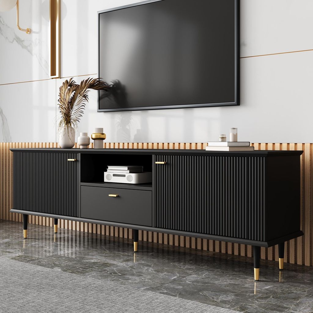okwish TV-Schrank Fernsehbank mit 1 Schubladen und 1 Produktbild 