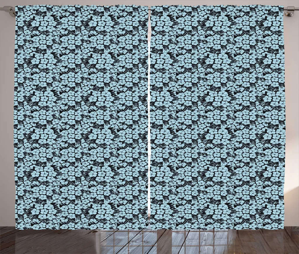Tenda Rustica Ortensia Blu Notte ABAKUHAUS 280x175 cm - Emozioni