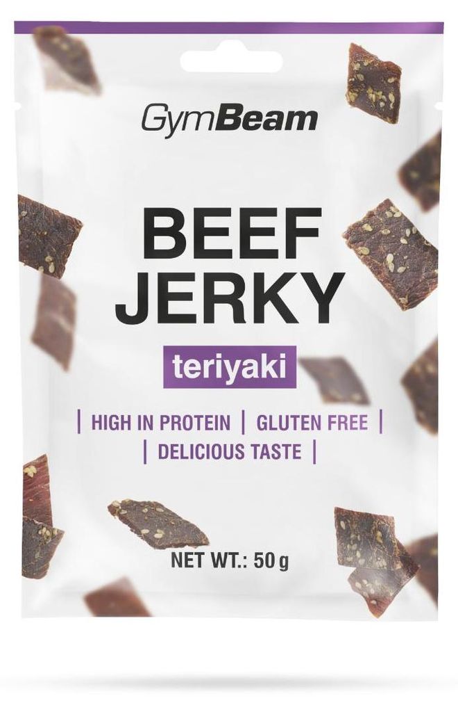 GymBeam - Beef Jerky, 50 g, Teriyaki