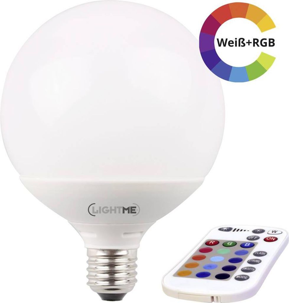 LightMe LED G120 Globe 10W = 60W E27 matt 810lm RGBW 2700K Produktbild 