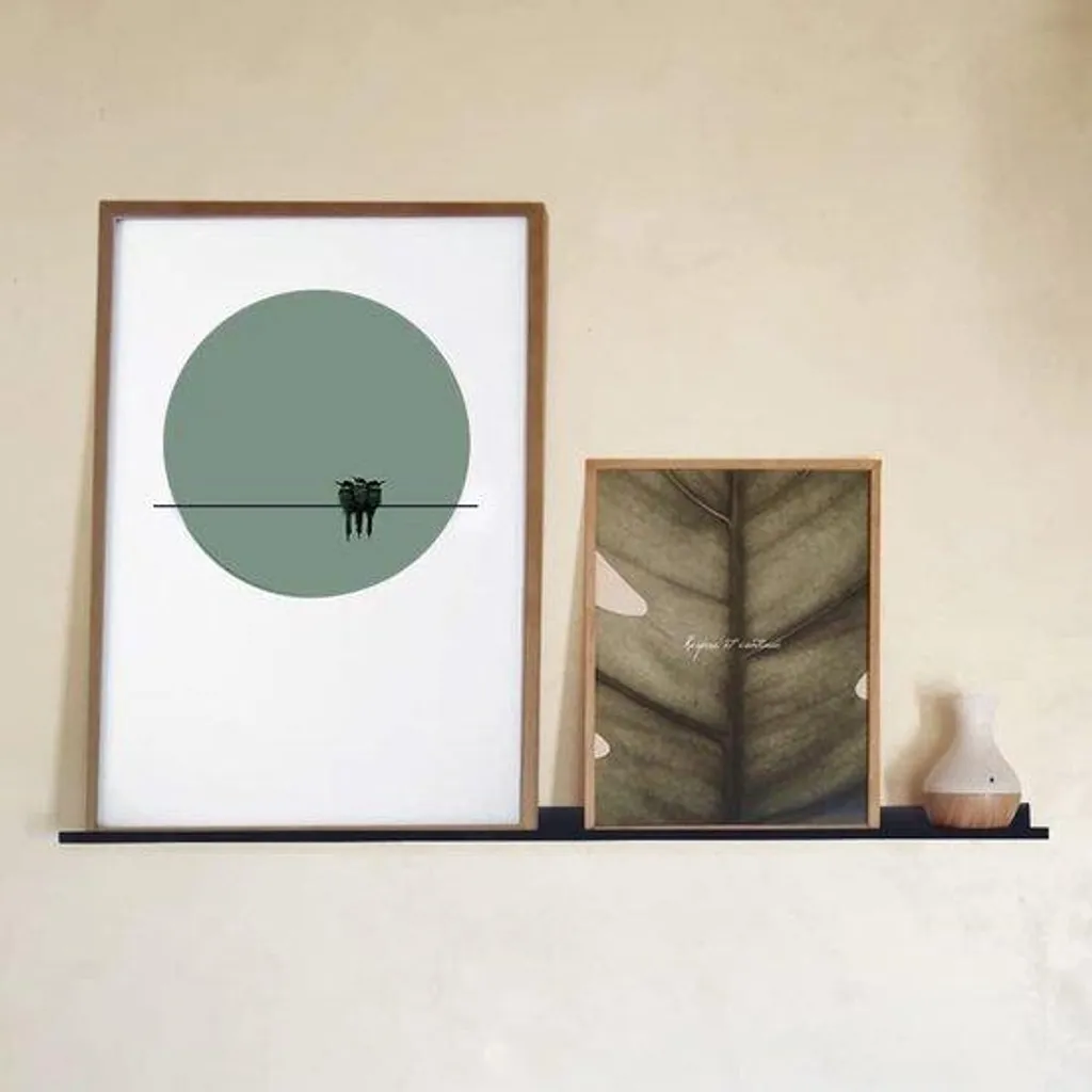 Lot de 20 supports flottants noirs 20 cm pour étagères murales robustes