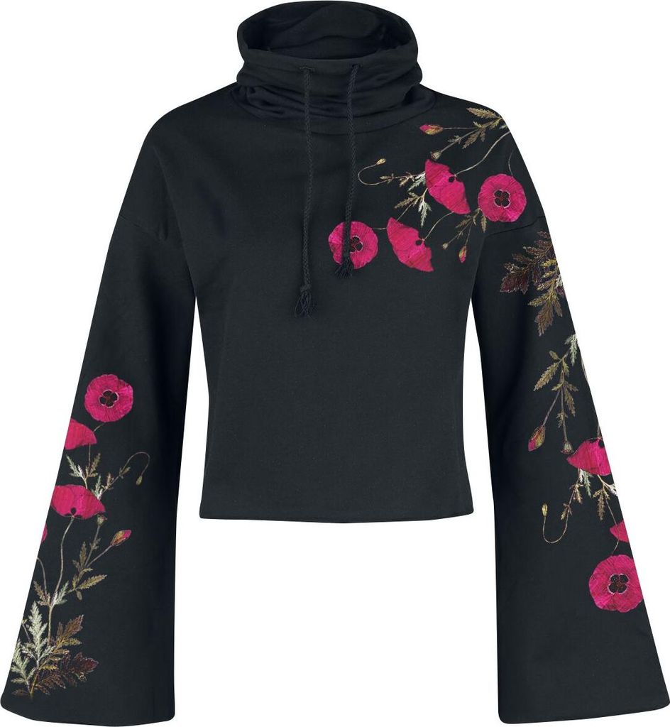 Outer Vision Kapuzenpullover Damen Gallow Poppy schwarz XXL