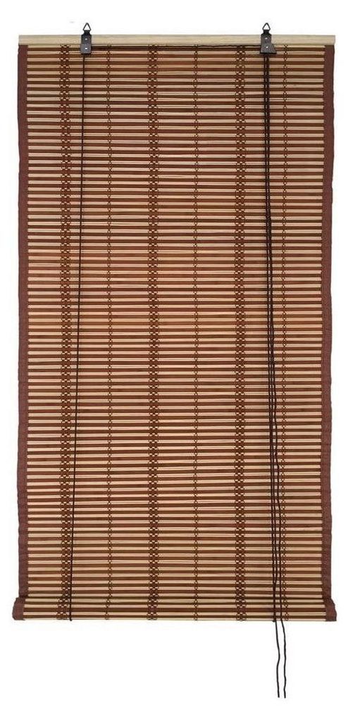 Tapparella midollino Bamboo e legno con carrucola e cordino Immagine del prodotto 