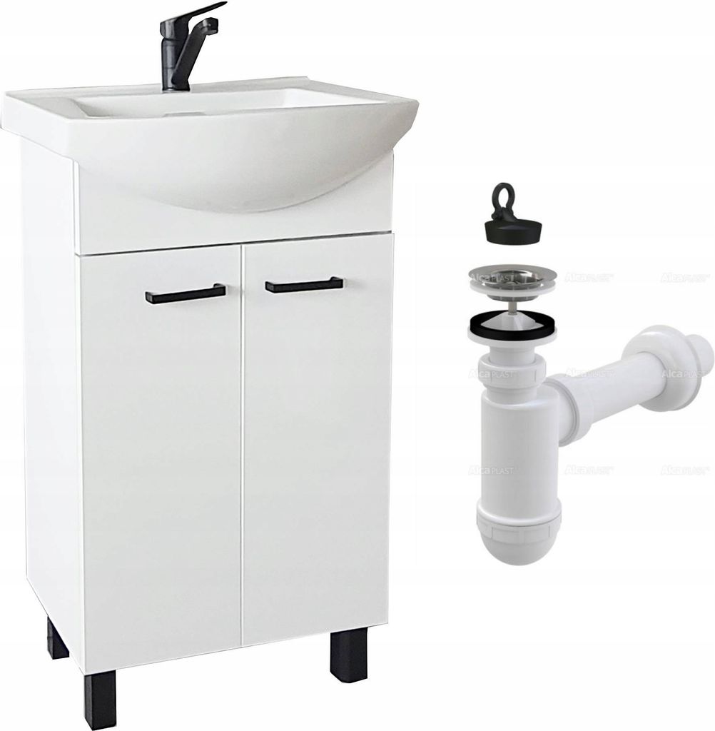 Stamar | Koupelnová skříňka - s umyvadlem - 50 cm - baterie Obrázek produktu 