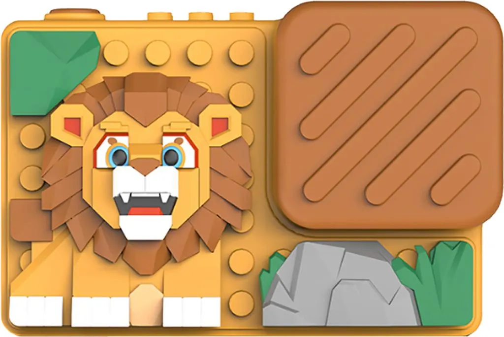 Appareil photo enfant antichoc 18MP avec jeux - Cadeau Lion Jaune