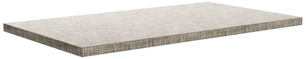 Plateau de table rectangulaire 160x90 cm Fabri gris texturé en bois
