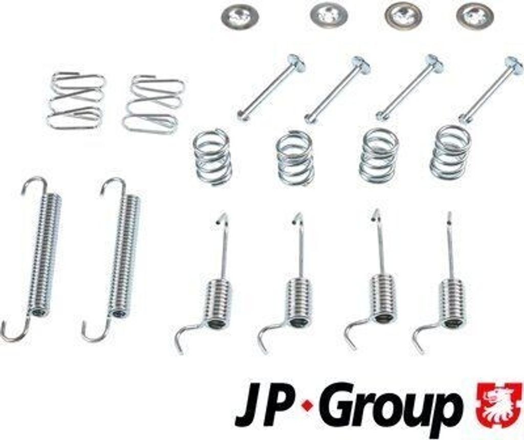 Zubehörsatz Feststellbremsbacken JP GROUP hinten für HYUNDAI ACCENT III (MC) für KIA RIO II (JB)