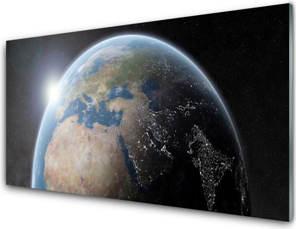 Acrylglasbilder 100x50 Wandbild Druck Erdball Weltall