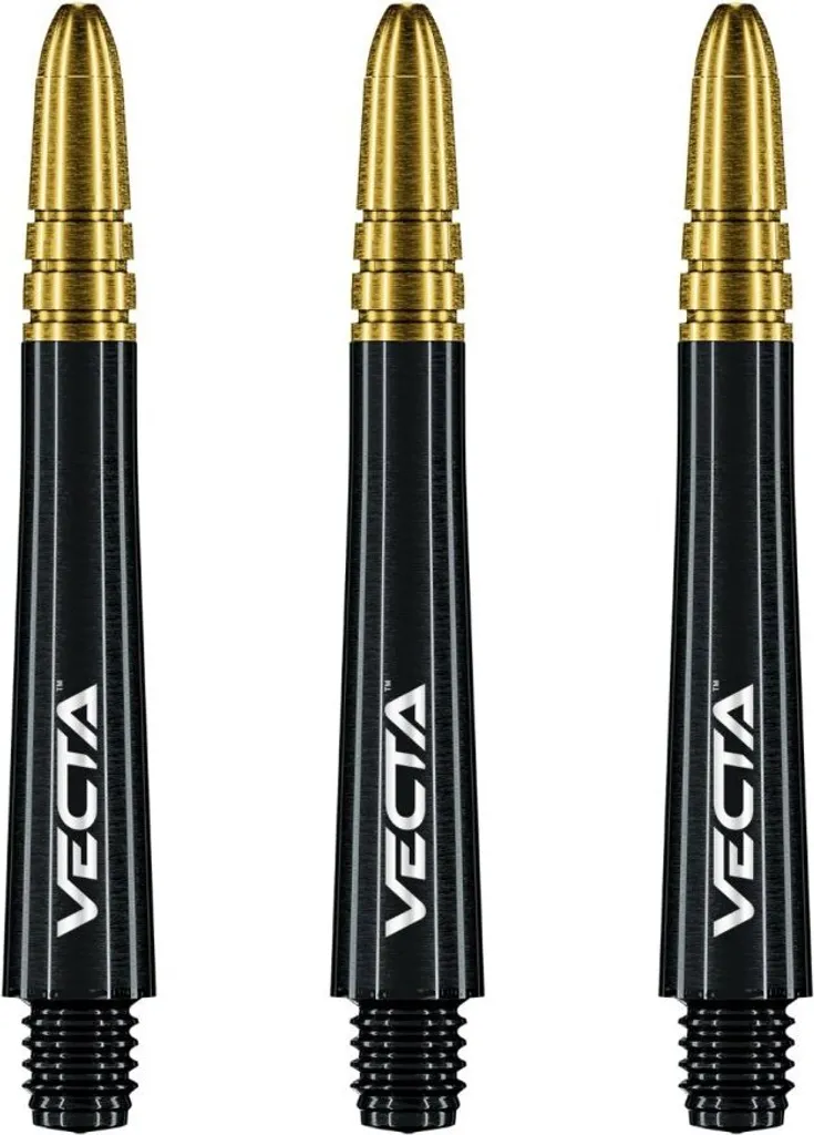 Tiges fléchettes médium Vecta de Winmau couleur verte en pack