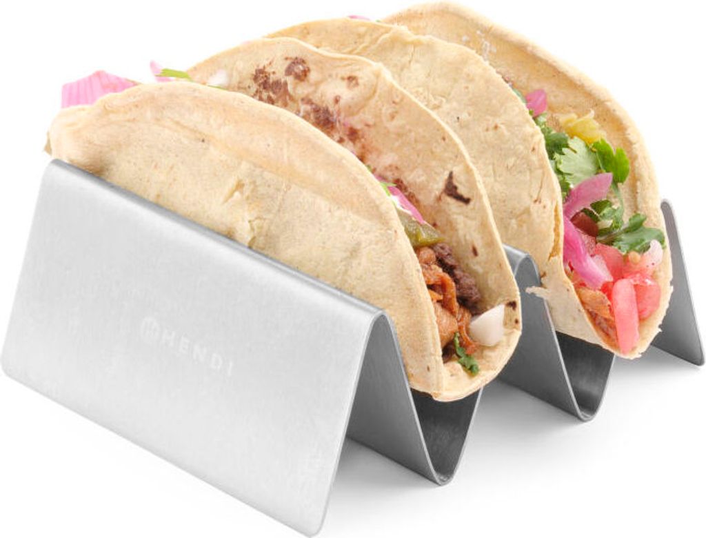 HENDI Taco-Halter für 4 taco's Edelstahl
