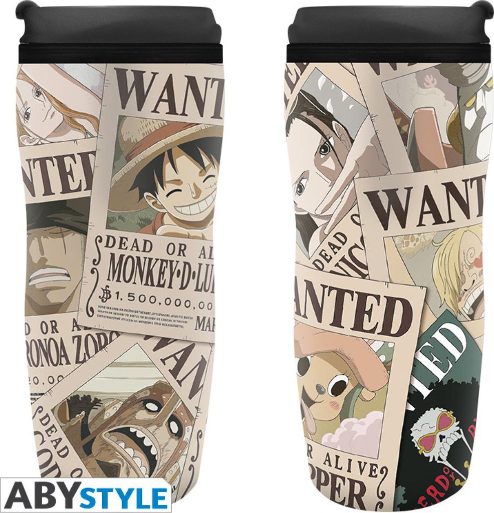 ONE PIECE - Tazza da viaggio "Wanted Immagine del prodotto 