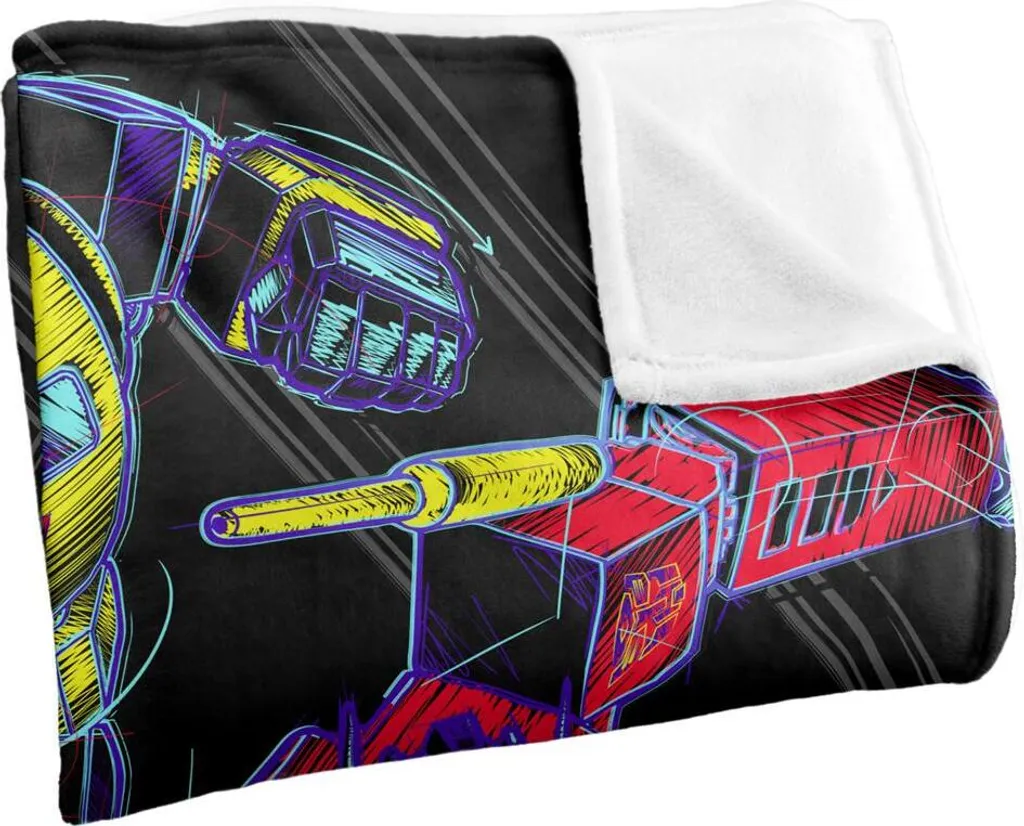 Plaid Transformers Multicolore - Couverture de Lit Douce pour Enfant