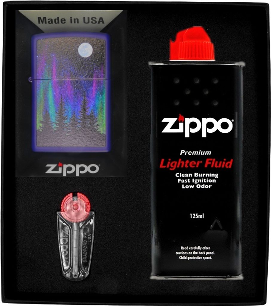 ZIPPO Feuerzeug-Set NORHEM LIGHTS DESIGN Geschenk No1