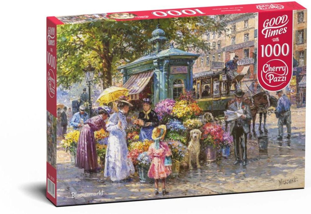 Puzzle 1000 piese Blumenmarkt 30226 Cherry Pazzi Zdjęcie produktu 