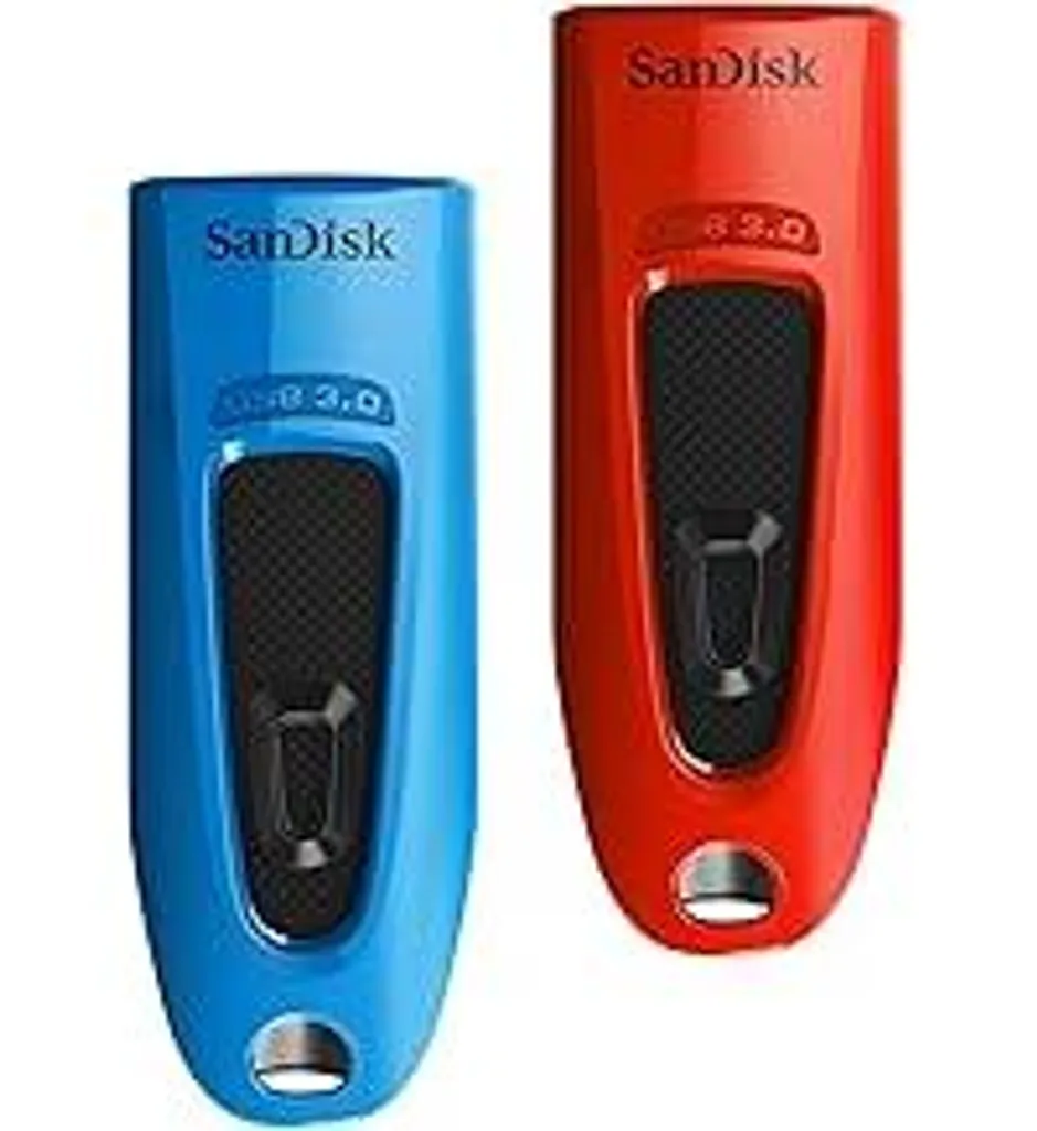 Memoria USB 3.0 SanDisk Ultra 32GB | Blu Rosso Velocità 130MB/s - 1