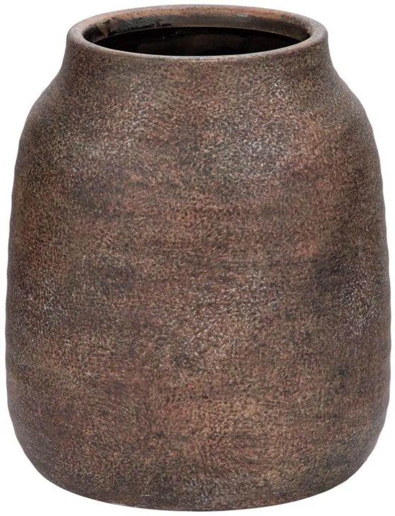 Vase décoratif en céramique style shabby chic antique Ø 13,5 x H 18 cm