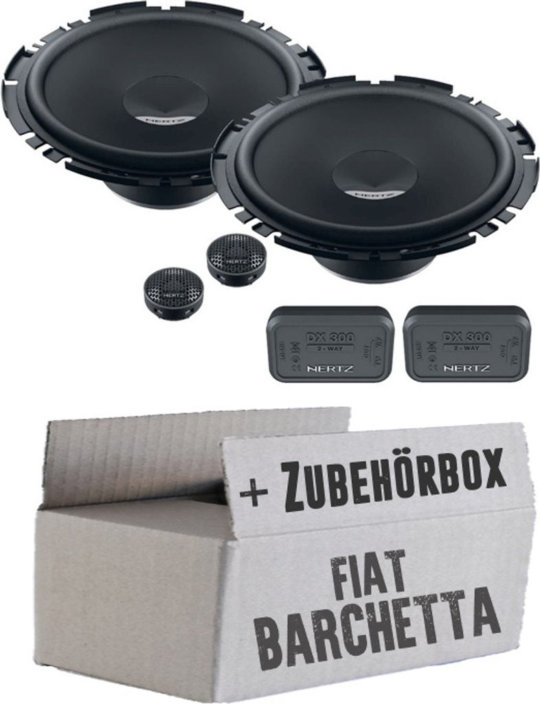 Hertz Dieci DSK 170.3 - 16,5cm 2-Wege System - Einbauset passend für Fiat Barchetta - justSOUND