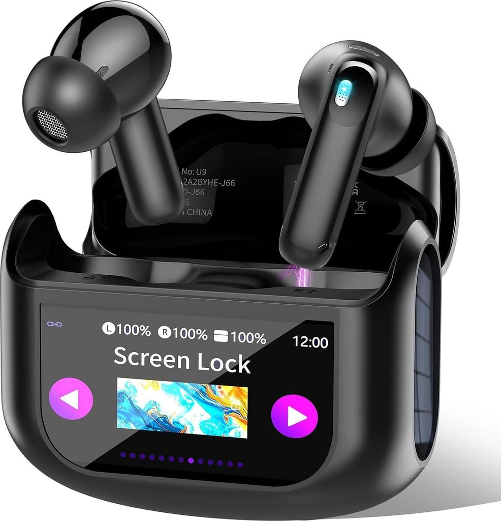 QXUFV Bluetooth Kopfhörer mit Touchscreen 5.4 mit ANC/ENC 48Std