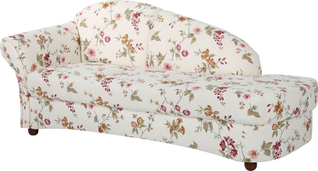 Max Winzer Recamiere Armlehne links Corona - Flachgewebe weiß - Maße: 191 x 81 x 82 cm