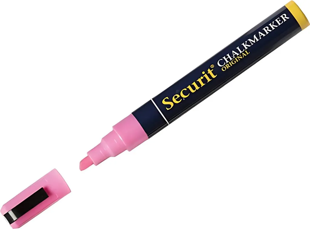 Marqueurs à craie Securit ORIGINAL MEDIUM rose 2-6 mm pointe biseautée - 3