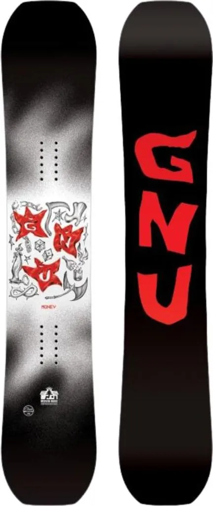 Snowboard Gnu Money 156 : Finis les Fautes de Carre sur Neige Gelée