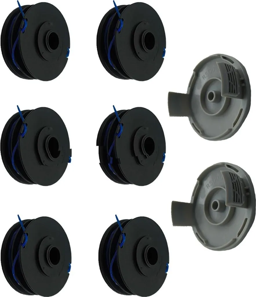 INF RAC123 Bobina Ricambio x6 + RAC122 Coperchio x2 per Ryobi One+