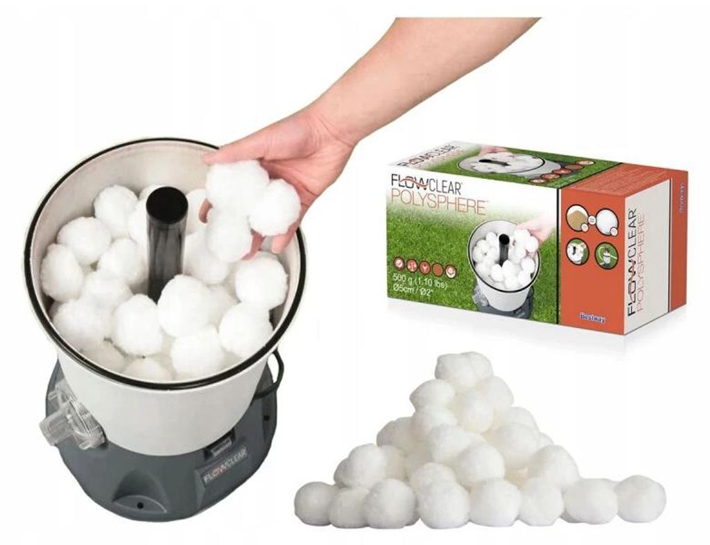 Bestway 58475, Filtermedien, Weiß, Polyethylen, 780 g, Box, Produktbild 