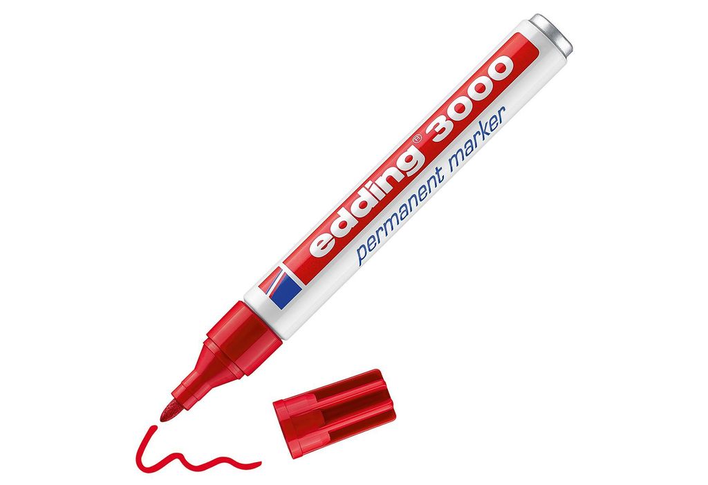 Edding 3000, Rot, Mehrfach, Weiß Produktbild 