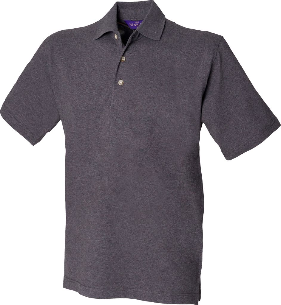 Henbury Herren Polo-Shirt, unifarben RW617 (Xlarge) (Graphit)