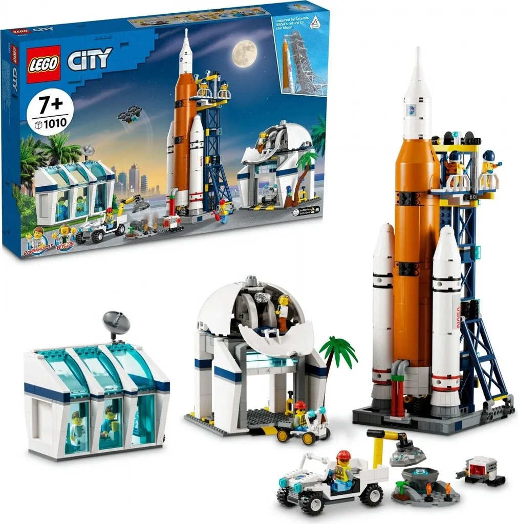 Jeu de construction centre spatial LEGO 60351 avec fusée et figurines - 10