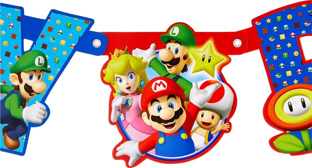 Super Mario Party-Teller – 18 Cm Bunte Teller Für Kindergeburtstag