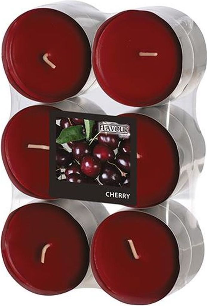 12 "Flavour by GALA" Maxi Duftlichte Ø 58 mm · 24 mm bordeaux - Cherry