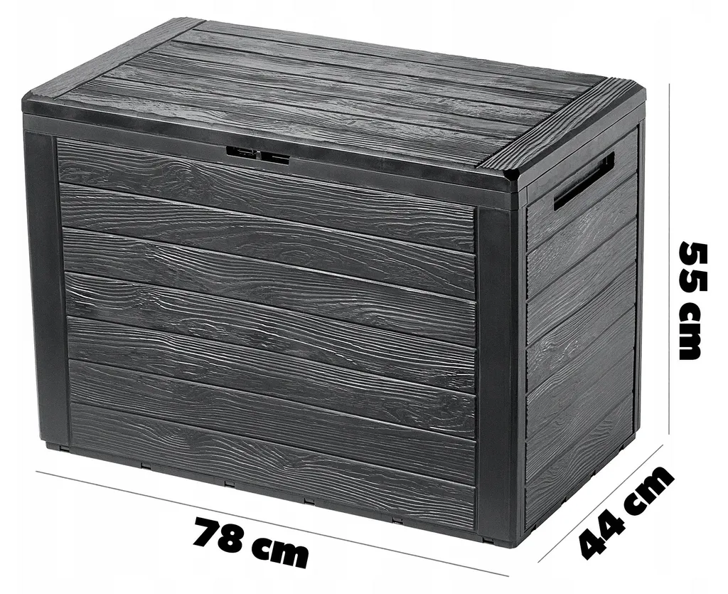 Abri de jardin étanche 190L anthracite pour protéger vos objets